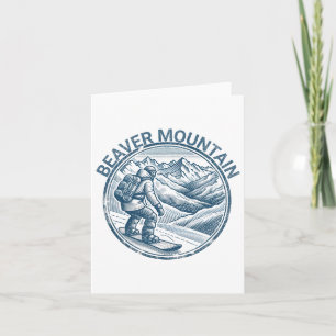 Beaver Mountain Utah Snowboarding Snowboarder Card