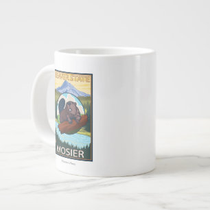 Beaver & Mt. Hood - Mosier, Oregon Large Coffee Mug