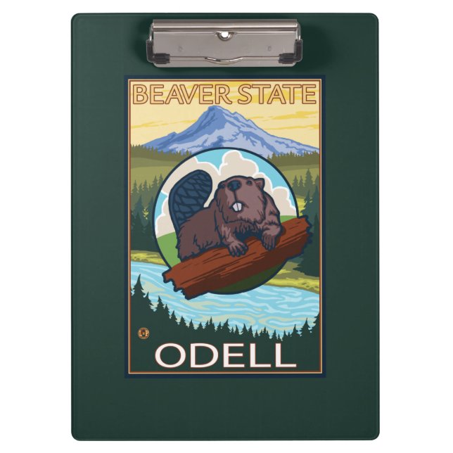 Beaver & Mt. Hood - Odell, Oregon Clipboard (Front)