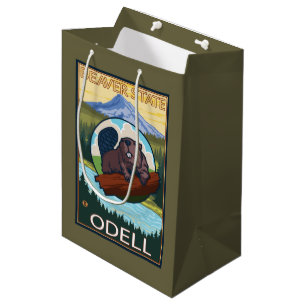 Beaver & Mt. Hood - Odell, Oregon Medium Gift Bag
