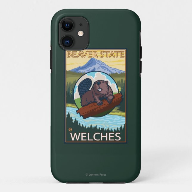 Beaver & Mt. Hood - Welches, Oregon Case-Mate iPhone Case (Back)