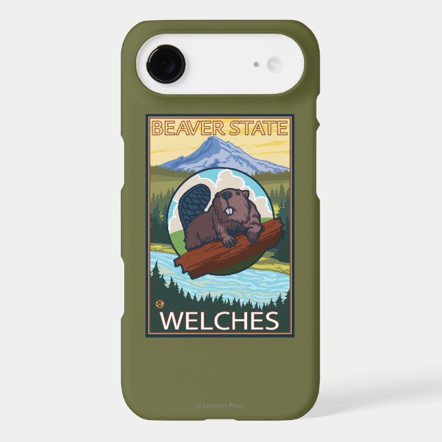 Beaver & Mt. Hood - Welches, Oregon Case-Mate iPhone Case (Back)