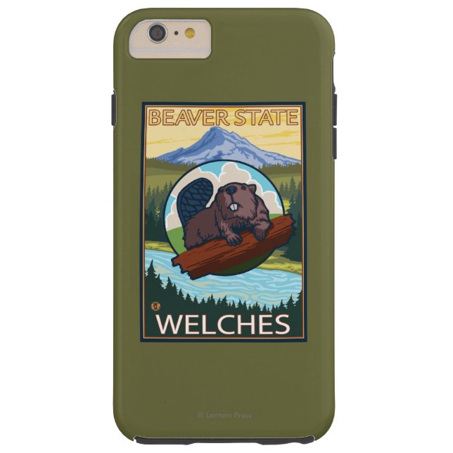 Beaver & Mt. Hood - Welches, Oregon Case-Mate iPhone Case (Back)