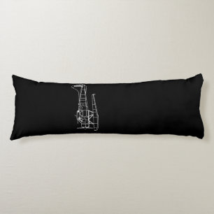 Beaver On Floats Sea Plane Piot Funny Gift Body Pillow