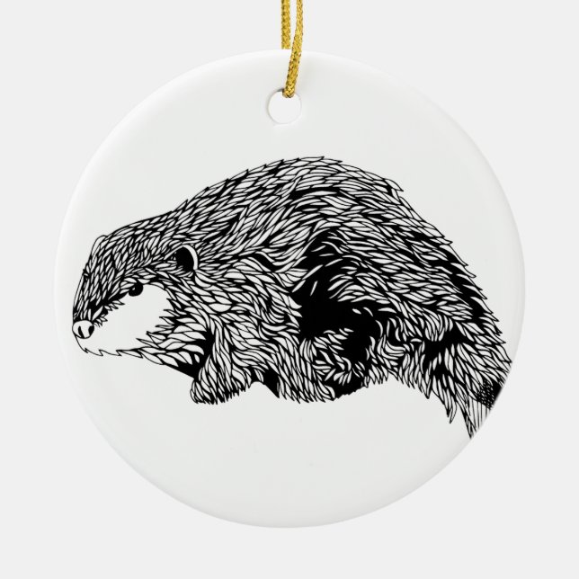 Beaver Ornament (Front)