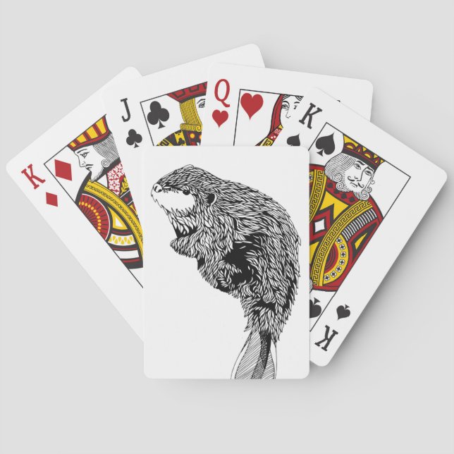 Beaver Playing Cards (Back)