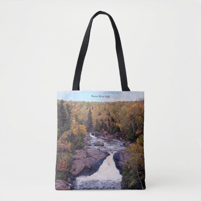 Beaver River Falls all over tote bag (Front)