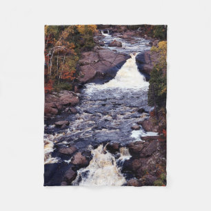 Beaver River Falls tall fleece blanket