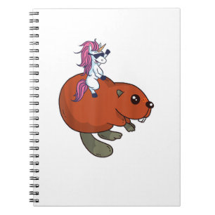 Beaver Shirt Funny Unicorn Beaver Lover Gift T-Shi Notebook