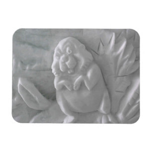 Beaver Snow Sculpture, Hotel de Glace, Quebec Magnet