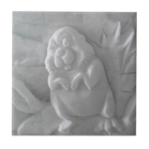 Beaver Snow Sculpture, Hotel de Glace, Quebec Tile