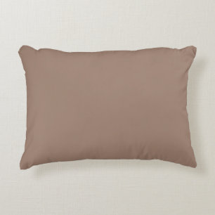 Beaver (solid colour) accent pillow
