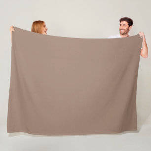Beaver  (solid colour)  fleece blanket