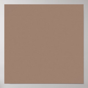 Beaver (solid colour) poster