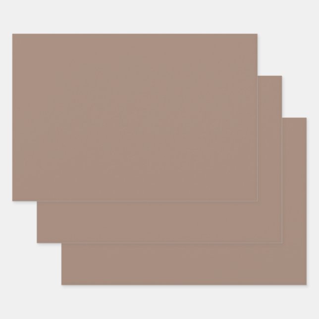 Beaver  (solid colour)  wrapping paper sheet (Set)