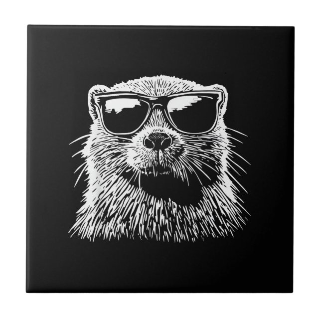 Beaver Sunglasses Tile (Front)