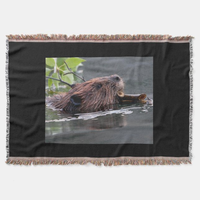 beaver throw blanket (Front)