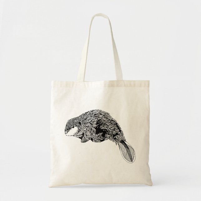 Beaver Tote Bag (Front)