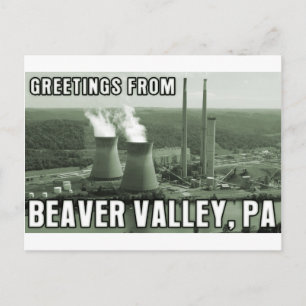 Beaver Valley Power Station PA Greetings From NUKE Postcard