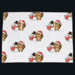Beaver With Snowman In Winter At Christmas Large G Gift Bag<br><div class="desc">Beaver with a snowman in winter for Christmas - a snowman for winter and Christmas. A winter greeting in the cold season for the holidays. Christmas beaver with snowman.</div>
