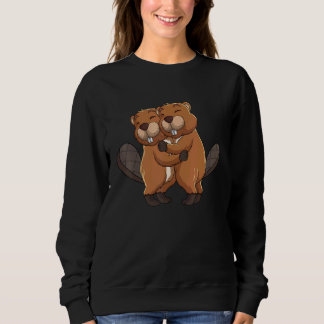 Beaver Women Girl Kids Sweatshirt