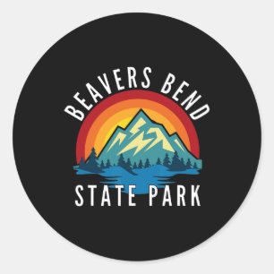 Beavers Bend State Park Oklahoma  Classic Round Sticker