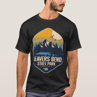 Beavers Bend State Park Oklahoma OK Retro Camping  T-Shirt