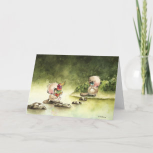 Beavers with Fruit Card