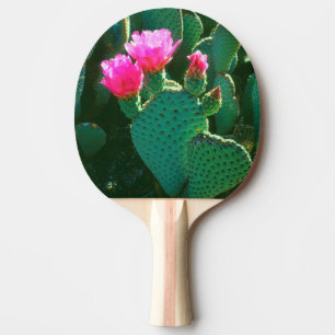 Beavertail Cactus Flowers Ping Pong Paddle