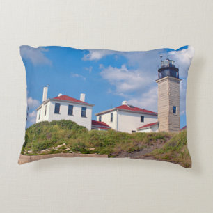 Beavertail Lighthouse, Rhode Island Accent Pillow
