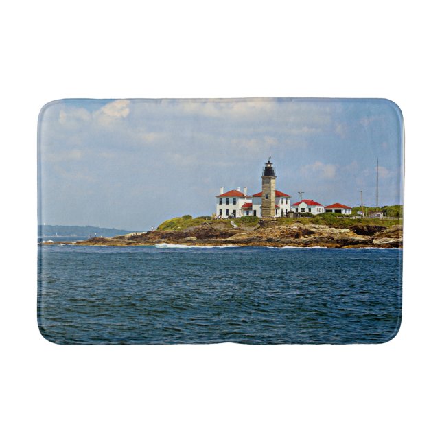 Beavertail Lighthouse, Rhode Island Bath Mat (Front)