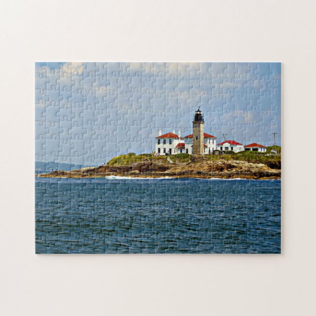 Beavertail Lighthouse, Rhode Island Jigsaw Puzzle (Horizontal)