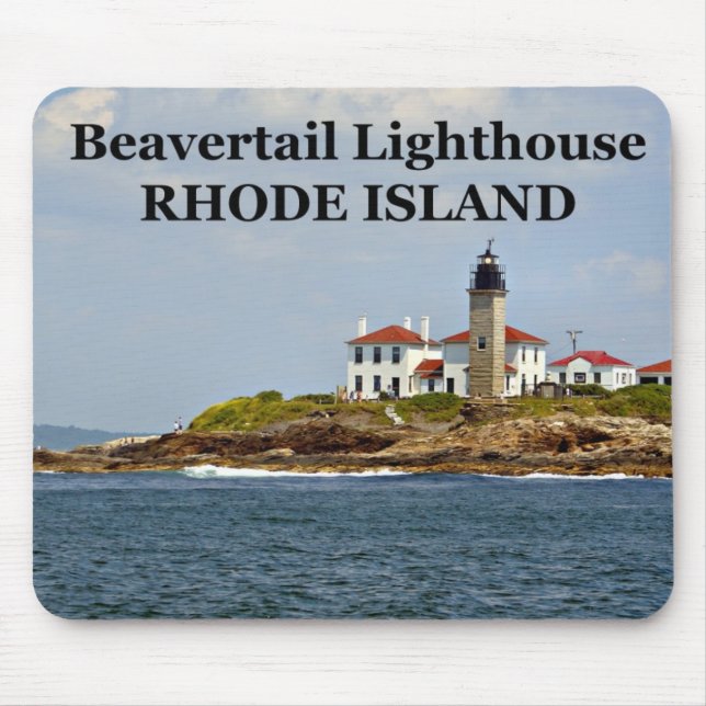 Beavertail Lighthouse, Rhode Island Mousepad (Front)