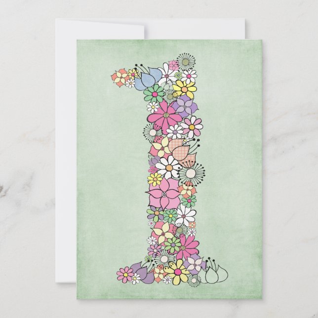 Bébé 1er anniversaire fête Invitation personnalisé (Devant)