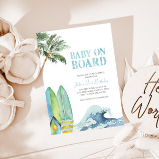 Bébé à bord Invitation Baby shower