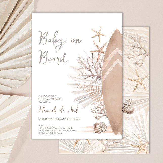 Bébé à bord Invitation Baby shower (Créateur téléchargé)