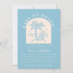 Bébé à bord Invitation Baby shower