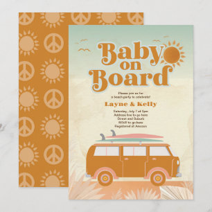 Bébé à bord Invitation Baby shower