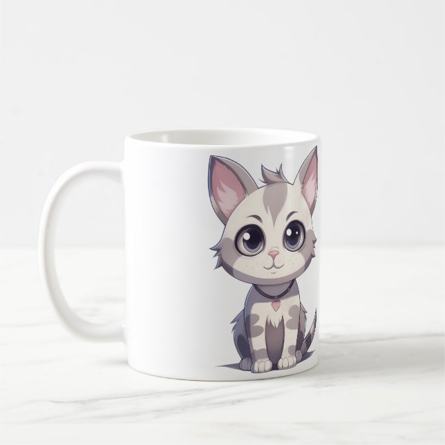 Bébé adorable mignonne Animaux Café Mug (Gauche)
