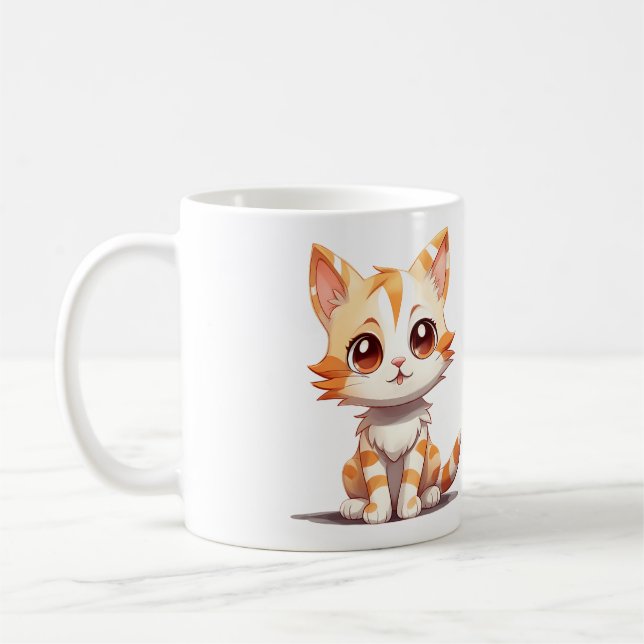 Bébé adorable mignonne Animaux Café Mug (Gauche)