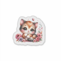 Bébé adorable Sticker animal pour enfants