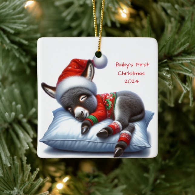 Bébé âne Daté ornement de Noël (Arbre)