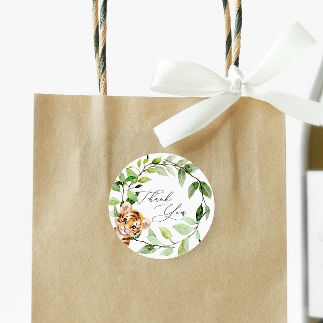 Bébé animaux de la jungle Stickers ronds (Créateur téléchargé)