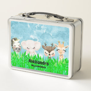 Bébé Animaux Métal Lunchbox