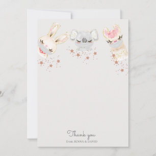 bébé animaux visage masque Baby shower Carte de re
