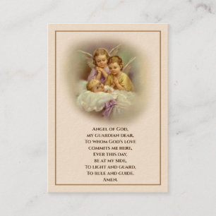 Bébé Baptême Anges de souvenir Carte Sainte