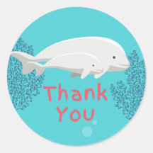 Bébé Beluga Merci Sticker