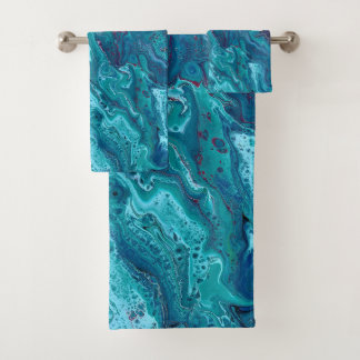 Bébé Bleu 3 Dynamique Serviettes de bain Abstraite