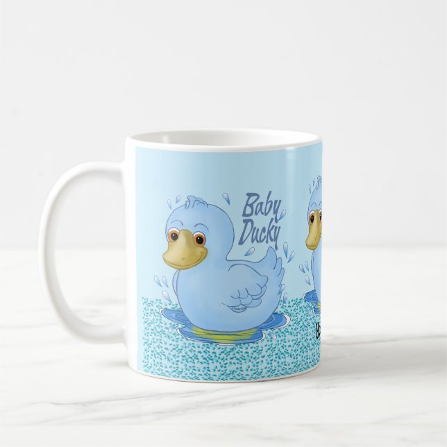 Bébé bleu canard mug (Gauche)
