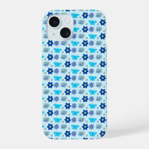 Bébé bleu Papillons et fleurs à motifs